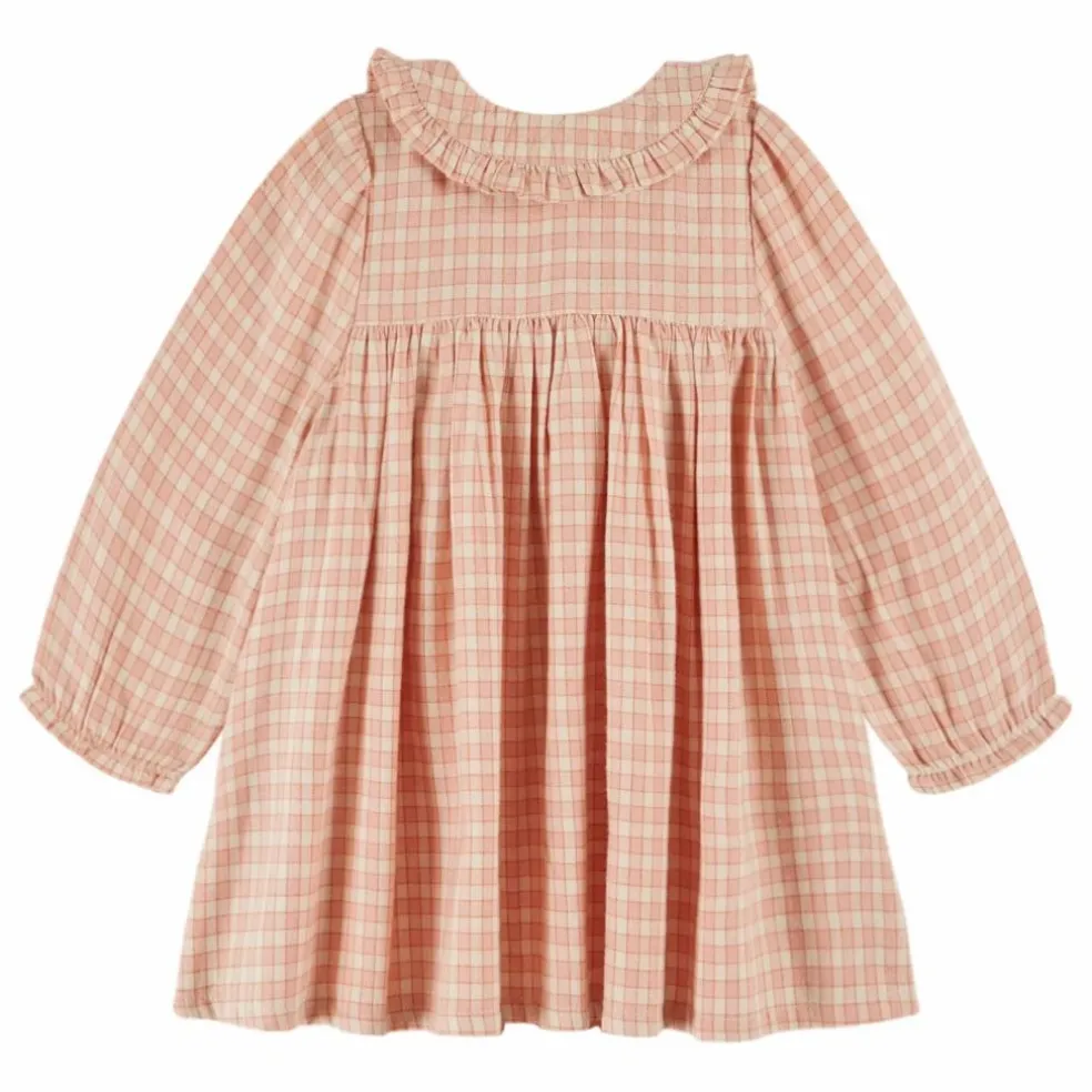 Robe Ecolière Carreaux | Rose pâle