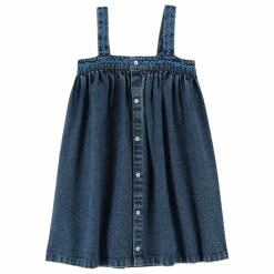 Robe en Jean à Bretelles | Bleu