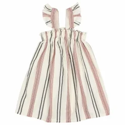 Robe Etnic Rayures | Ecru