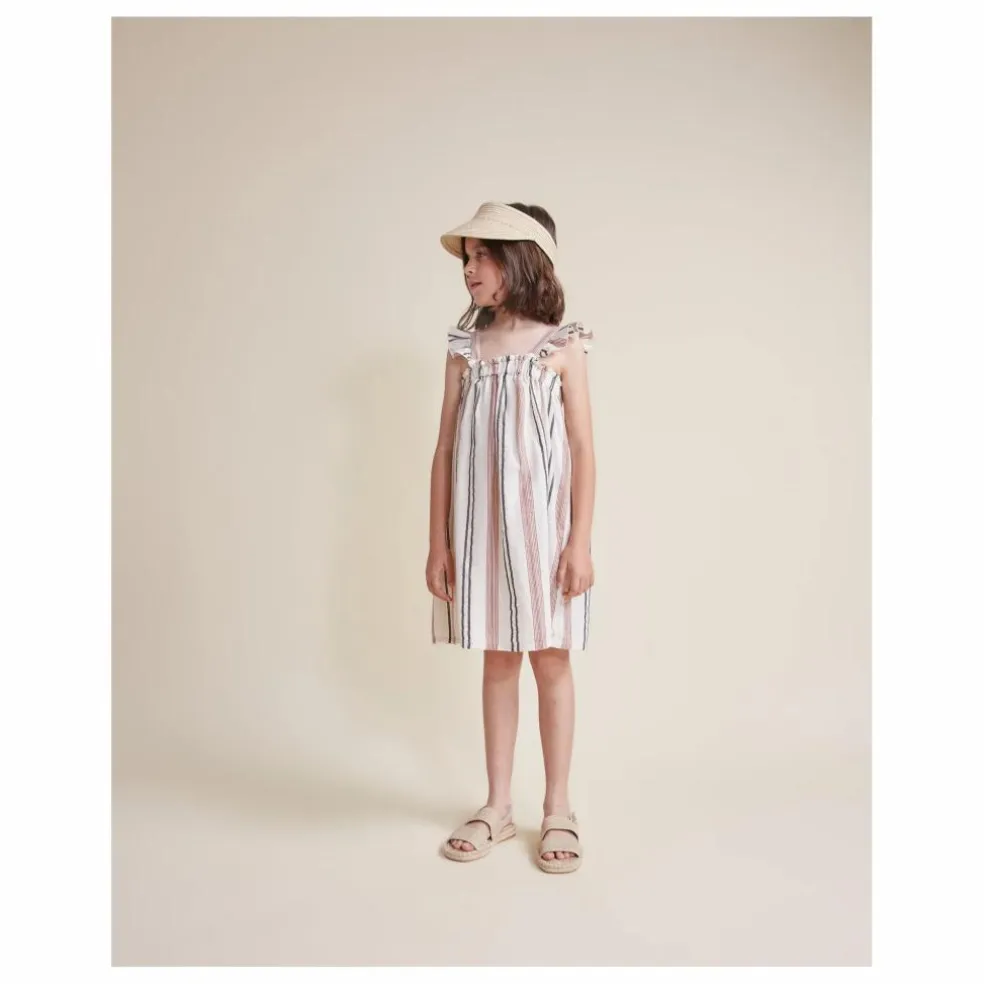 Robe Etnic Rayures | Ecru