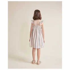 Robe Etnic Rayures | Ecru