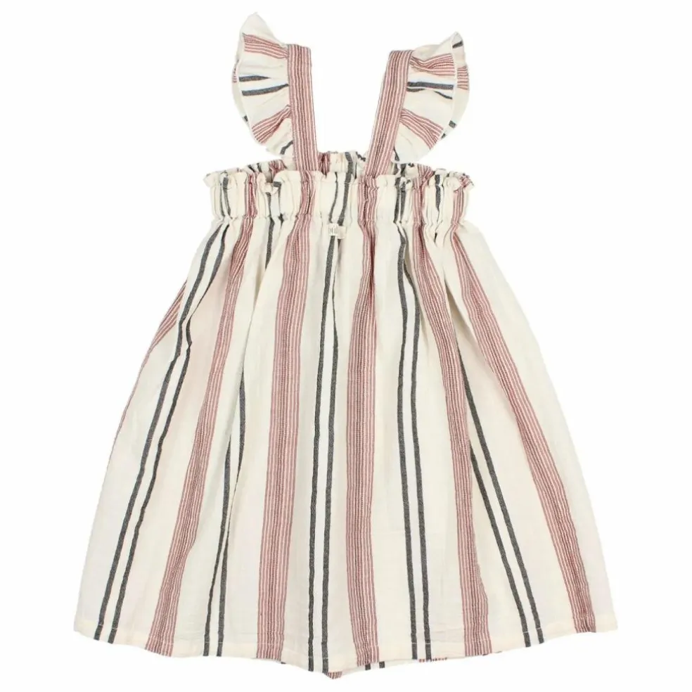 Robe Etnic Rayures | Ecru