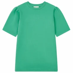 Robe Fille Manches Amples Molleton Bio | Vert