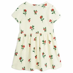 Robe Fleurie Coton Bio | Ecru
