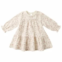 Robe Fleurie Coton Bio | Ivoire
