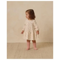 Robe Fleurie Coton Bio | Ivoire