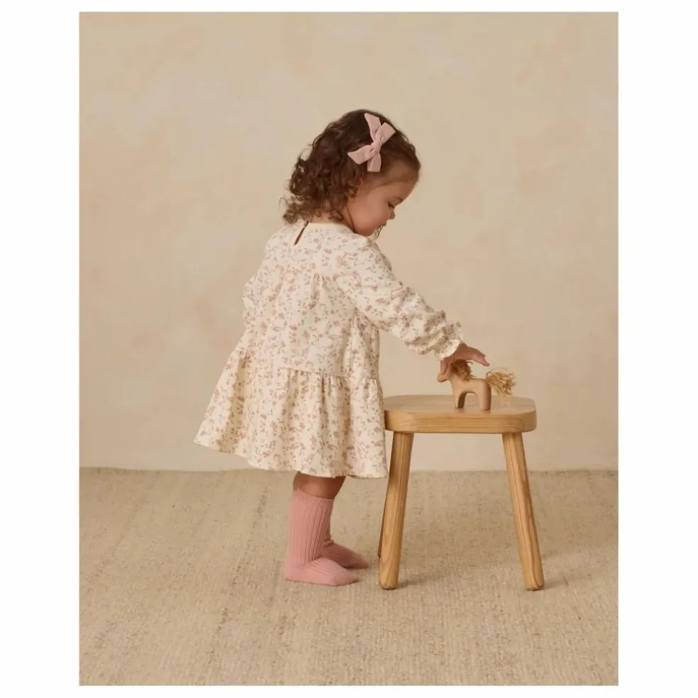 Robe Fleurie Coton Bio | Ivoire