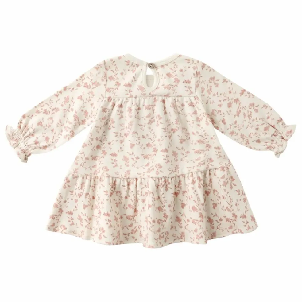 Robe Fleurie Coton Bio | Ivoire
