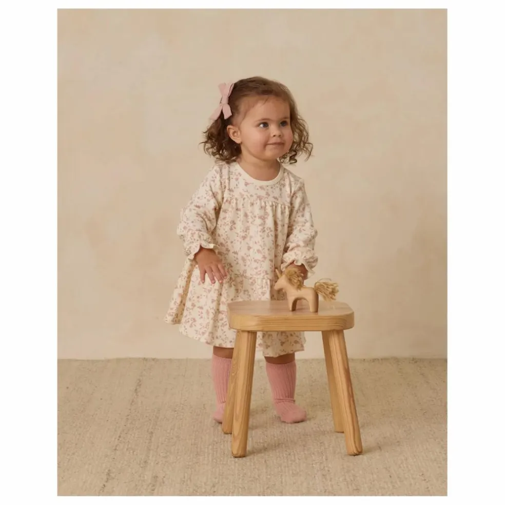 Robe Fleurie Coton Bio | Ivoire