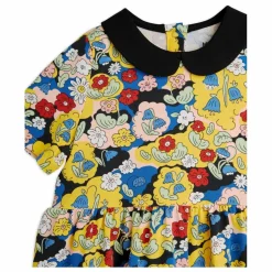 Robe Fleurie Coton Bio | Jaune