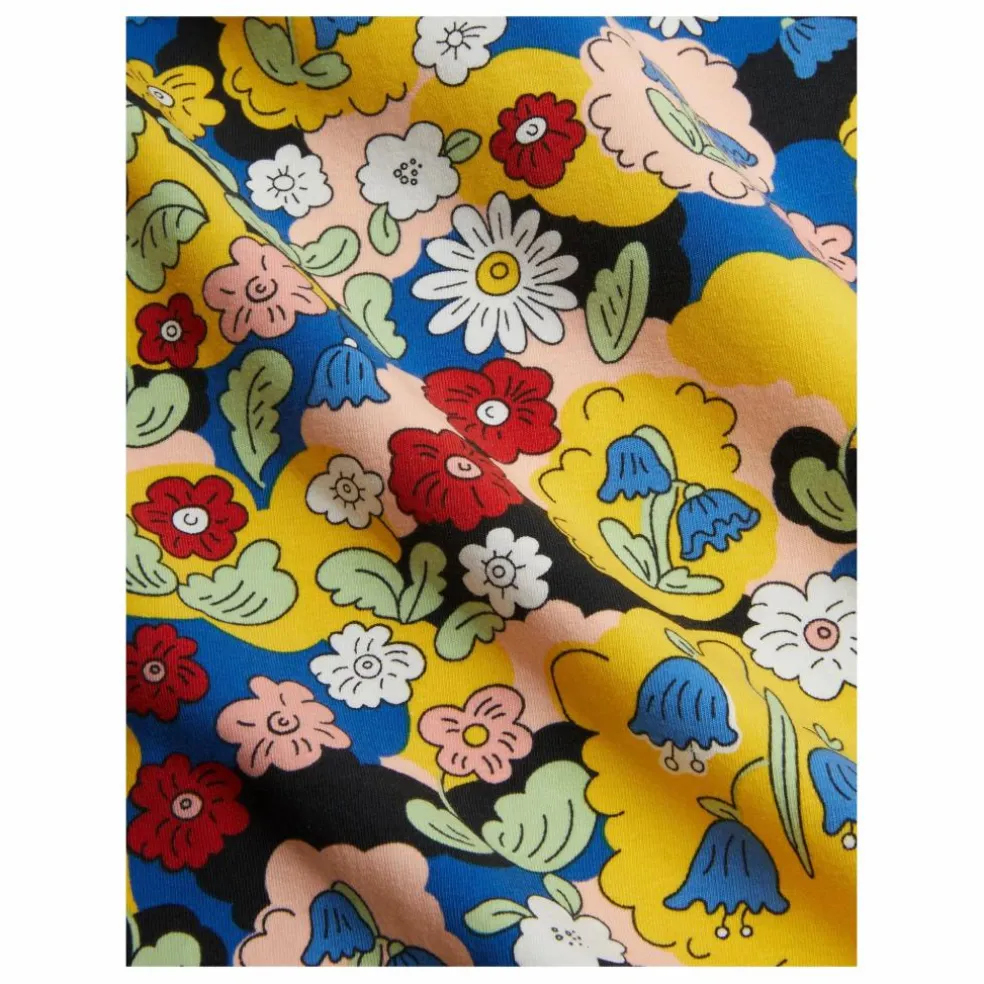 Robe Fleurie Coton Bio | Jaune