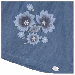 Robe Fleurie Denim | Bleu