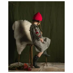 Robe Fleurie Vichy | Vert