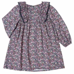 Robe Fleurs | Bleu marine