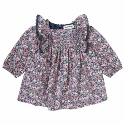 Robe Fleurs | Bleu marine