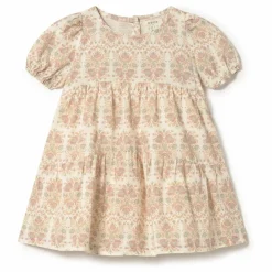 Robe Fleurs Coton Bio | Ecru