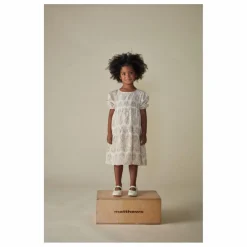 Robe Fleurs Coton Bio | Ecru