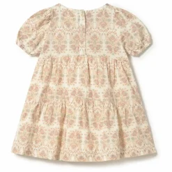 Robe Fleurs Coton Bio | Ecru