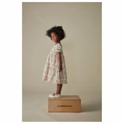 Robe Fleurs Coton Bio | Ecru