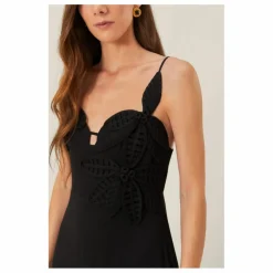 Robe Flowered | Noir