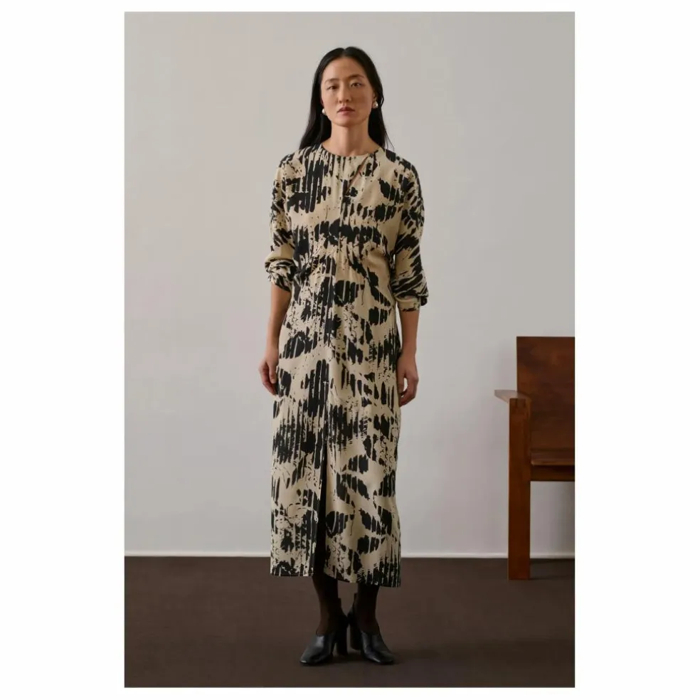 Robe Francine Soie | Jaune pâle
