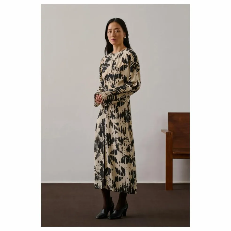 Robe Francine Soie | Jaune pâle