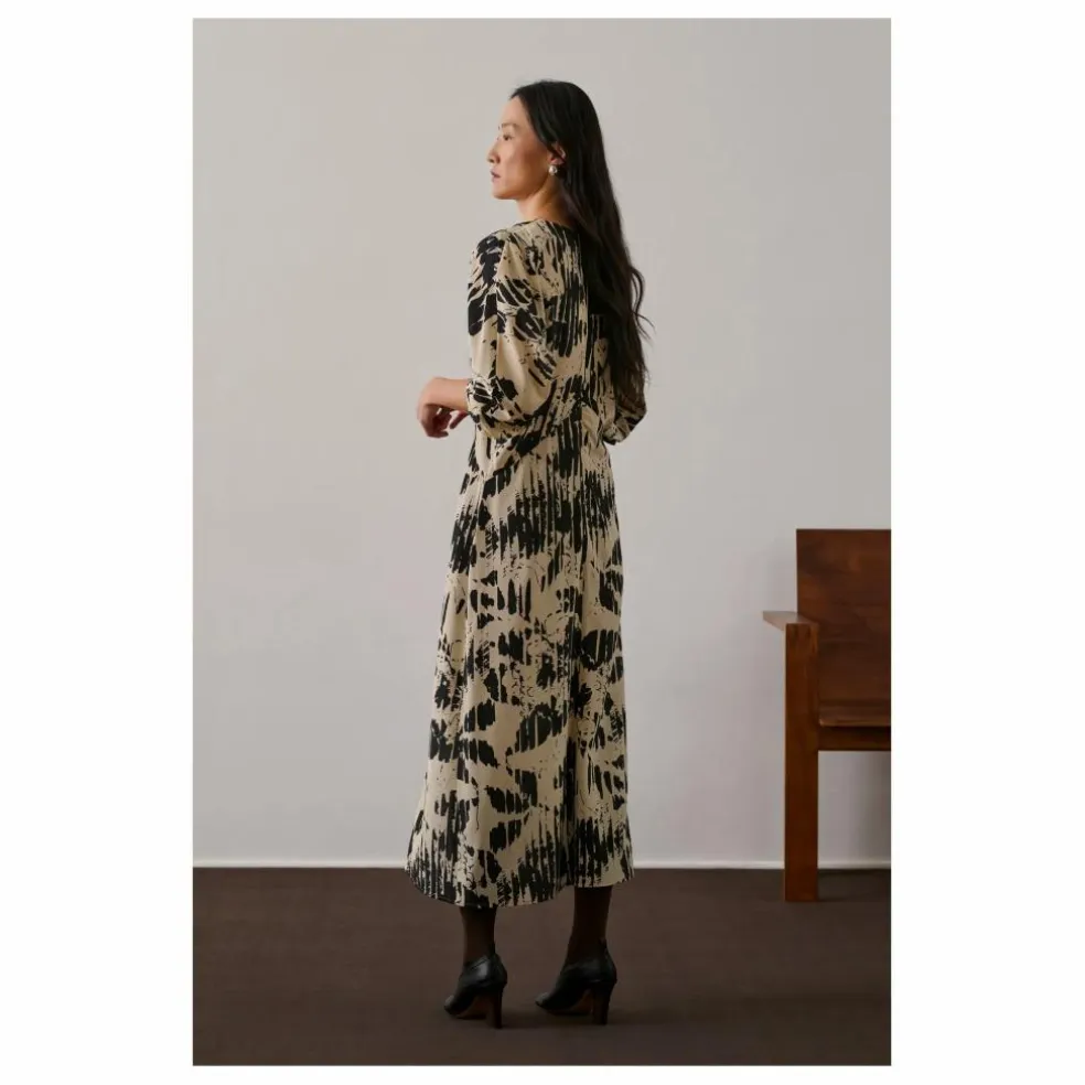 Robe Francine Soie | Jaune pâle