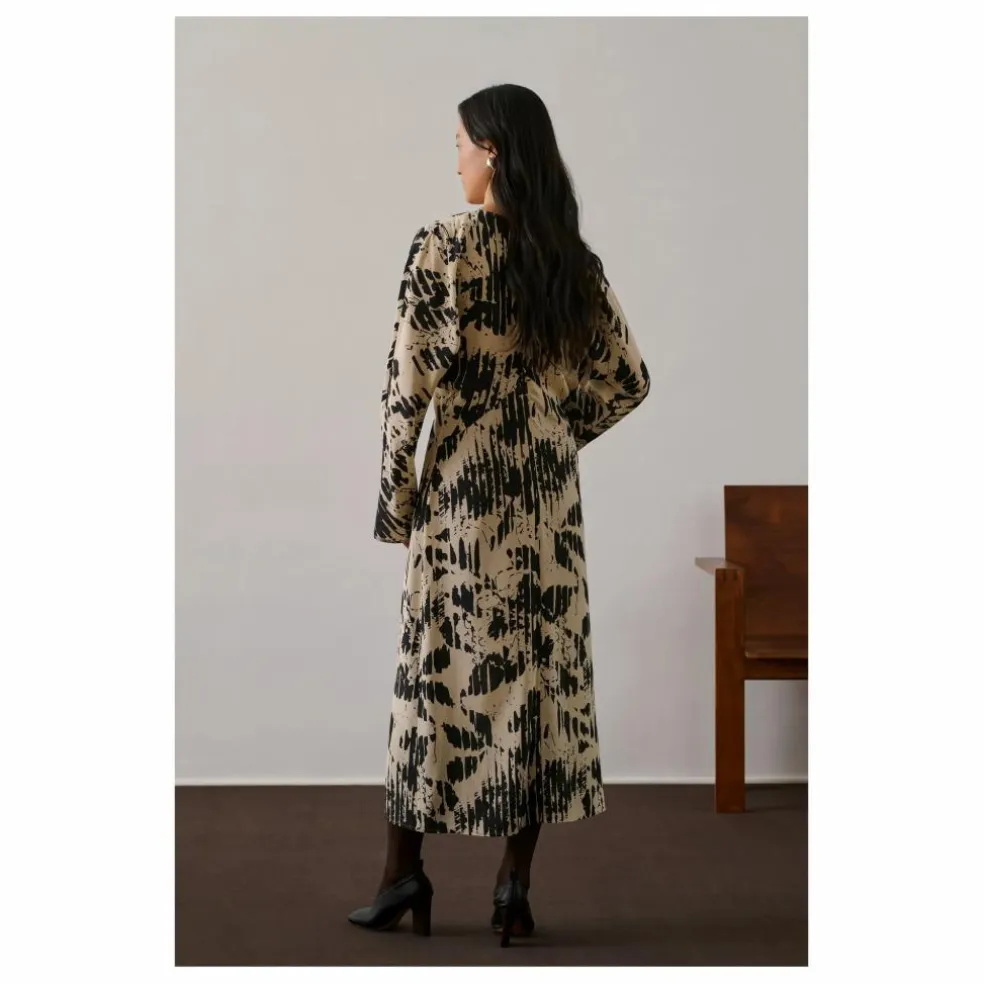 Robe Francine Soie | Jaune pâle