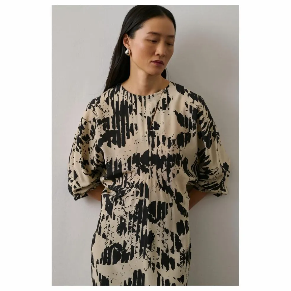 Robe Francine Soie | Jaune pâle