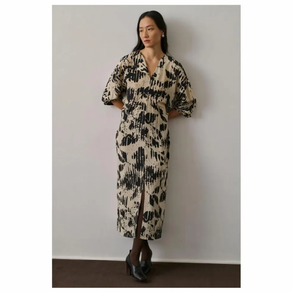 Robe Francine Soie | Jaune pâle