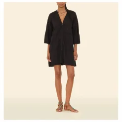 Robe Freda Voile de Coton | Noir