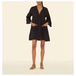 Robe Freda Voile de Coton | Noir