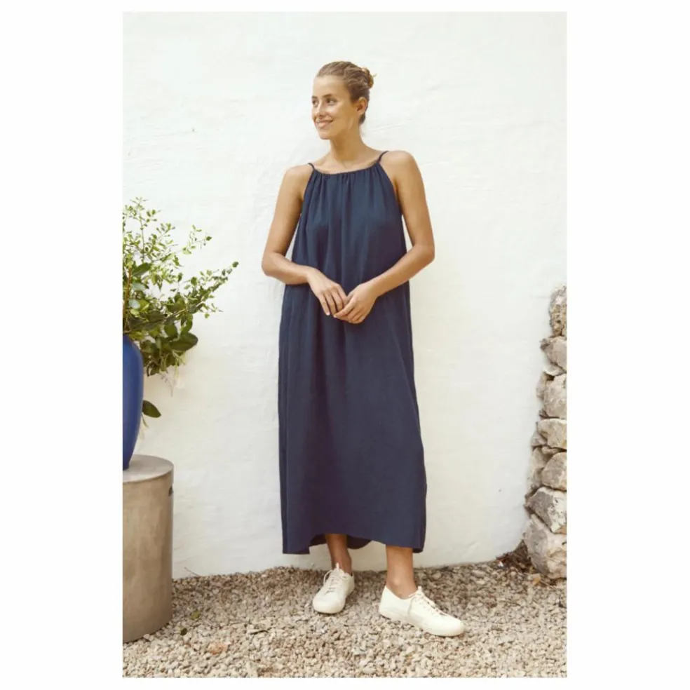 Robe Gaze de Coton | Bleu marine