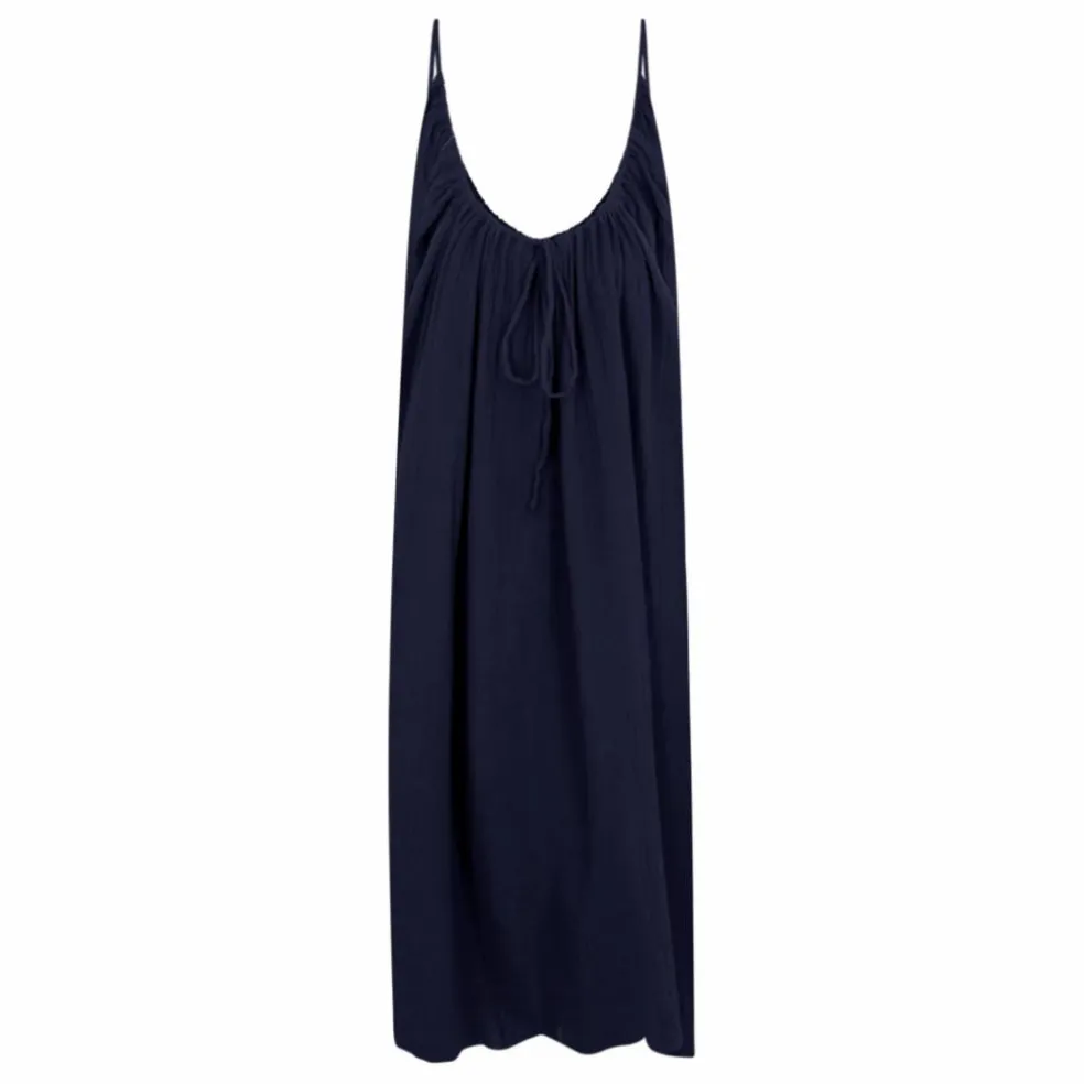 Robe Gaze de Coton | Bleu marine