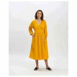 Robe Gaze de Coton Bio | Jaune moutarde