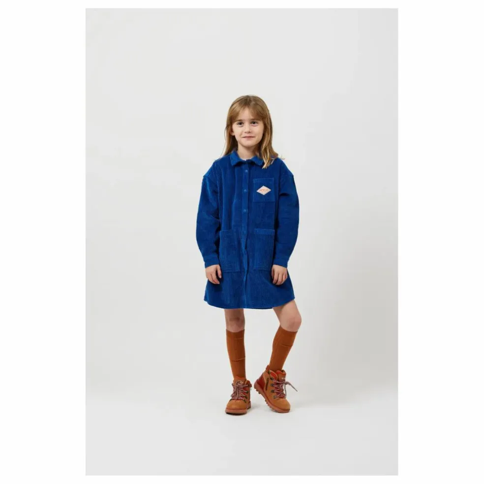 Robe Genevieve Coton Bio | Bleu électrique