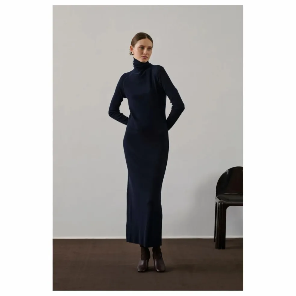 Robe Georgia Laine Vierge | Bleu marine