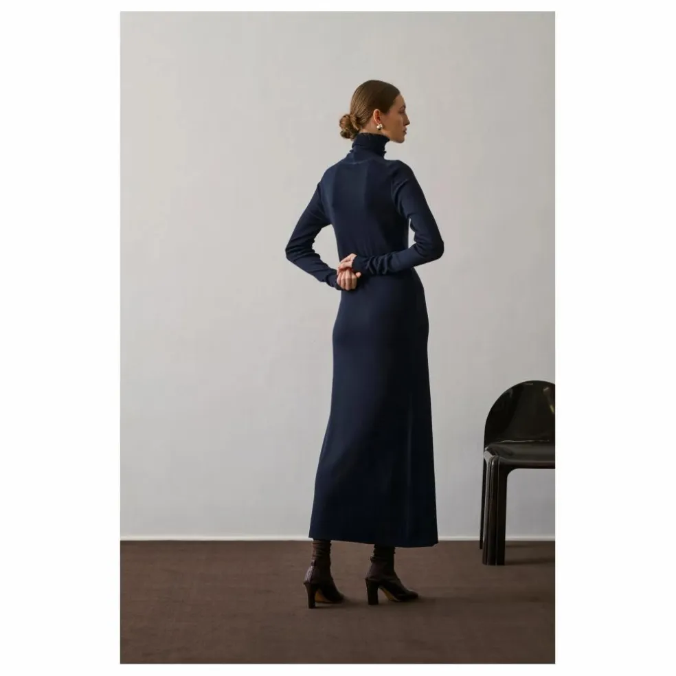 Robe Georgia Laine Vierge | Bleu marine