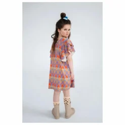 Robe Graphique Coton Bio | Mauve