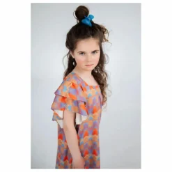 Robe Graphique Coton Bio | Mauve