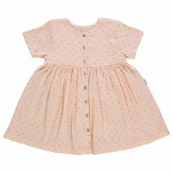 Robe Guarana Pois Double Gaze de Coton Bio | Rose