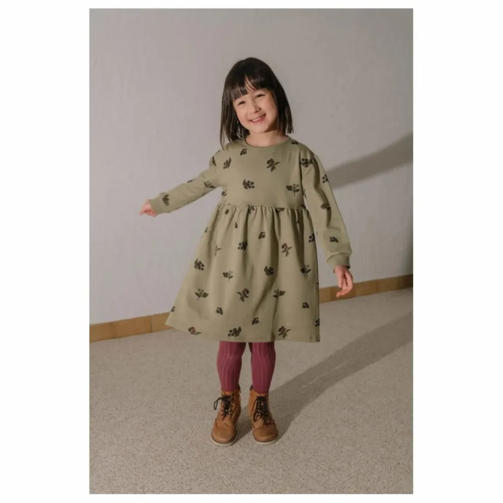 Robe Hoy Mûres Coton Bio | Vert kaki clair