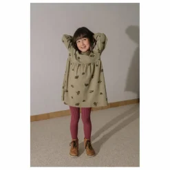 Robe Hoy Mûres Coton Bio | Vert kaki clair