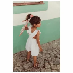Robe Huguette Gaze de Coton Bio | Blanc