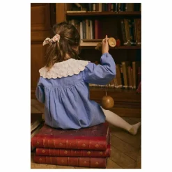 Robe Hyacinte Coton Bio | Bleu jean