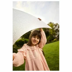 Robe Illi Brodée Volants | Rose poudré