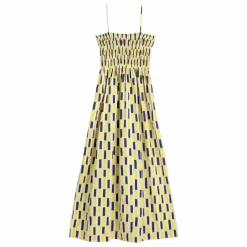 Robe Imprimée Coton Bio - Collection Femme | Jaune