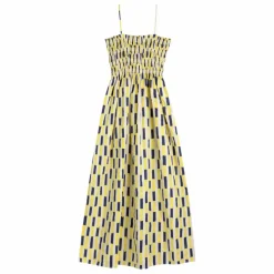Robe Imprimée Coton Bio - Collection Femme | Jaune