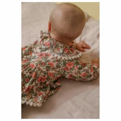 Robe India Fleurie | Ecru