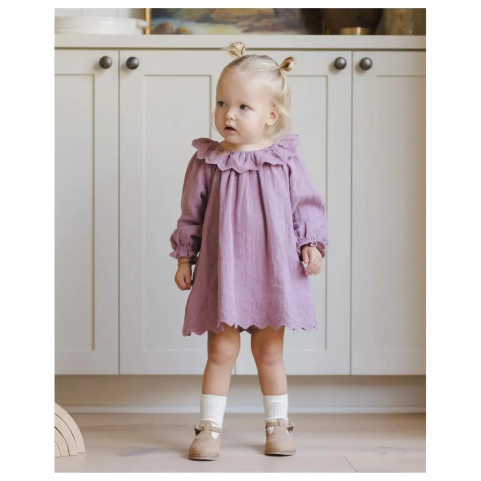Robe Isla Gaze de Coton Bio | Magenta